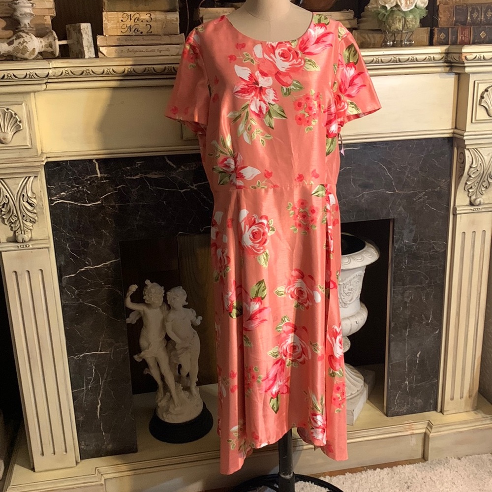 SALE!!!!!   Preston & York floral hi lo plus size 16 floral dress